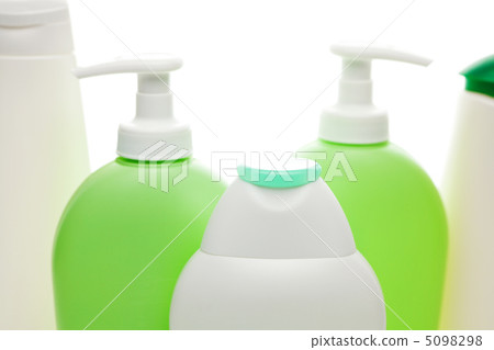 cosmetic containers isolated on white cosmetic containers isolated on white 5098298