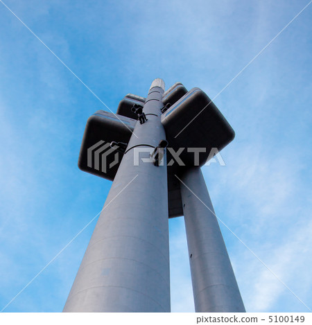 Prague TV tower against the blue sky Prague TV tower against the blue sky 5100149