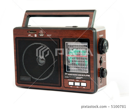 old radio isolated old radio isolated 5100781
