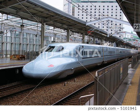 Okayama station home N 700 series bullet train 5101941