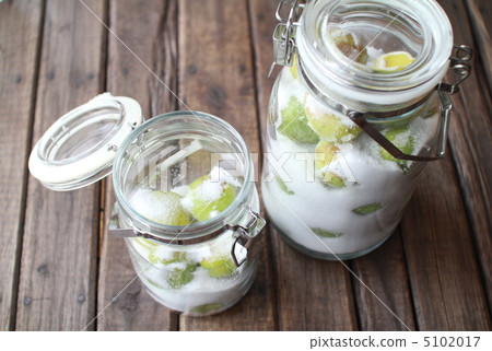 Making plum syrup using pesticide-free Nanko plums and fruit sugar 5102017