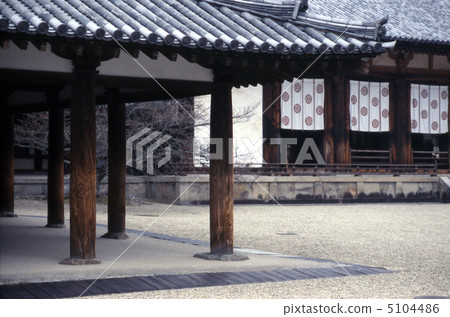 Horyu-ji走廊和禮堂 Horyu-ji走廊和禮堂 5104486