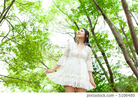 A woman in the forest A woman in the forest 5106480