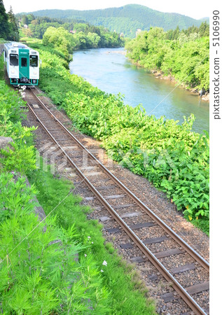 Railroad and river Railroad and river 5106990