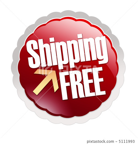 Free shipping sticker Free shipping sticker 5111993
