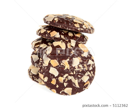 cookies with chocolate and almonds cookies with chocolate and almonds 5112362