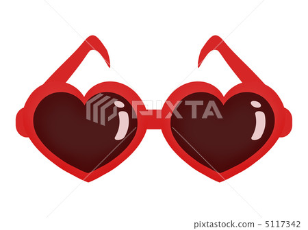 Heart shaped sunglasses 5117342