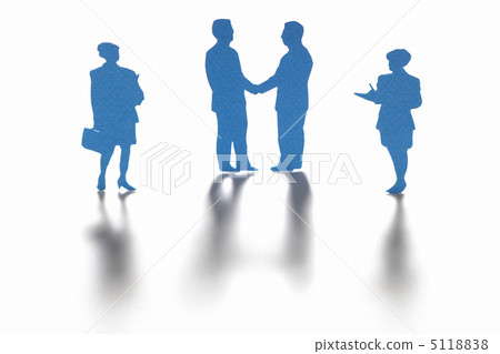 Businessman's craft shaking hands 5118838