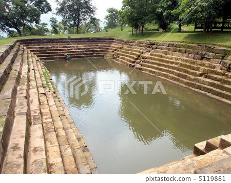 世界遺產Preah Vihea寺廟廢墟沐浴場 世界遺產Preah Vihea寺廟廢墟沐浴場 5119881