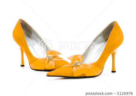 Female shoes on white background Female shoes on white background 5120976