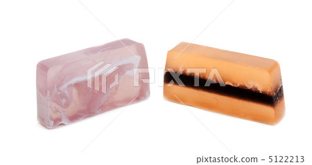 Two pieces of fruit soap Two pieces of fruit soap 5122213