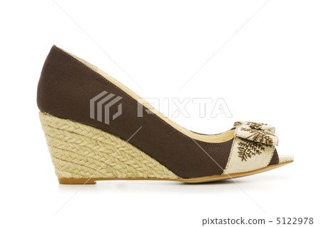 Woman shoe isolated on the white background Woman shoe isolated on the white background 5122978