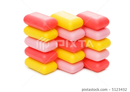 Stack of soap isolated on the white Stack of soap isolated on the white 5123432
