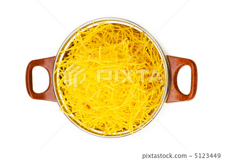 Spaghetti pot isolated on the white background Spaghetti pot isolated on the white background 5123449