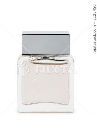 Bottle of perfume isolated on the white Bottle of perfume isolated on the white 5123450