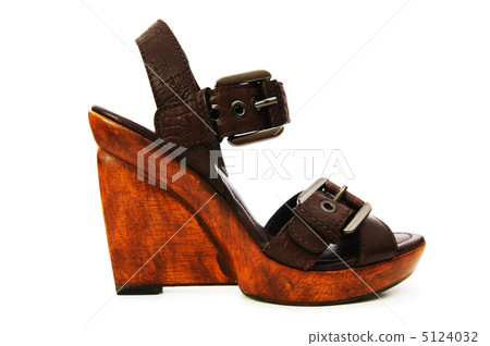 Woman shoes isolated on the white background Woman shoes isolated on the white background 5124032