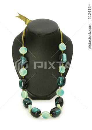 Woman necklace isolated on the white background Woman necklace isolated on the white background 5124164