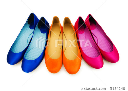 Woman shoes isolated on the white background Woman shoes isolated on the white background 5124240