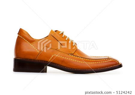 Orange shoes isolated on the white background Orange shoes isolated on the white background 5124242