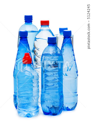 Bottles of water isolated on the white Bottles of water isolated on the white 5124245