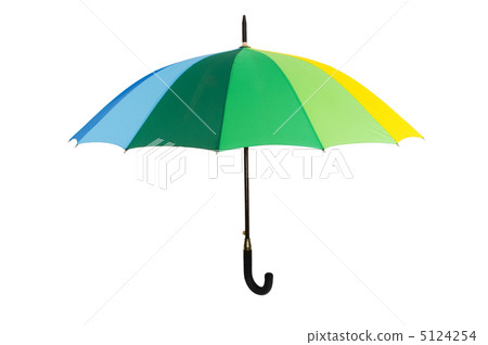 Colourful umbrella isolated on the white background Colourful umbrella isolated on the white background 5124254