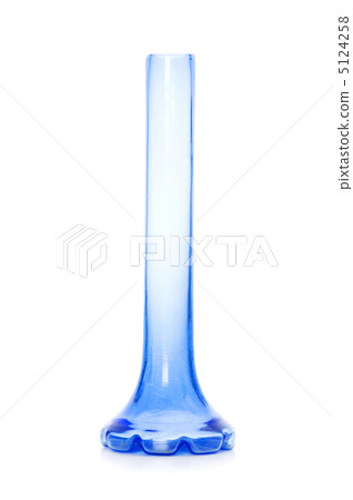Blue vase isolated on the white background 5124258