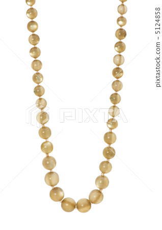 Pearl necklace isolated on the white Pearl necklace isolated on the white 5124858