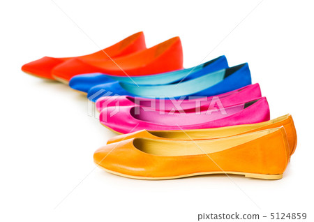 Woman shoes isolated on the white background Woman shoes isolated on the white background 5124859