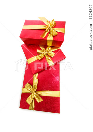 Gift boxes isolated on the white background Gift boxes isolated on the white background 5124865
