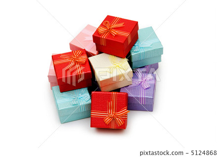 Gift boxes isolated on the white background Gift boxes isolated on the white background 5124868