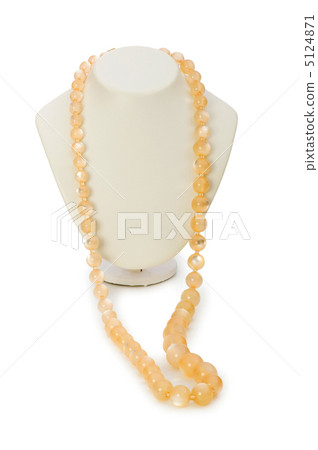 Pearl necklace isolated on the white Pearl necklace isolated on the white 5124871