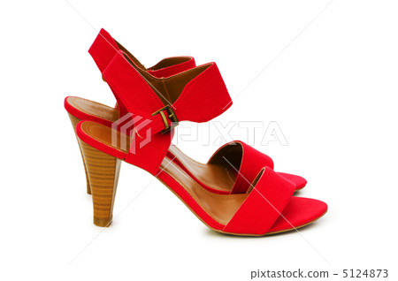 Woman shoes isolated on the white background Woman shoes isolated on the white background 5124873