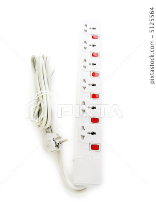 Extension cord isolated on the white background 5125564
