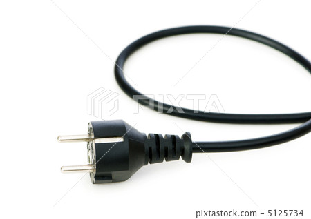 Electric plug isolated on the white background Electric plug isolated on the white background 5125734