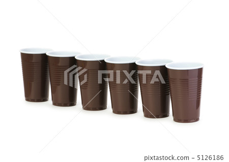 Disposable cups isolated on white background 5126186