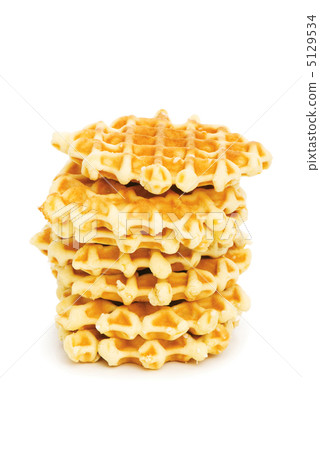 Tasty cookies isolated on the white 5129534