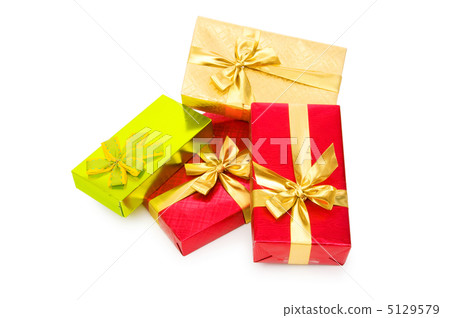 Gift box isolated on the white background Gift box isolated on the white background 5129579