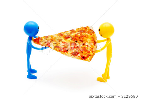Pizza isolated on the white background 5129580
