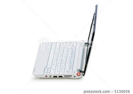 Stylish netbook isolated on the white background Stylish netbook isolated on the white background 5130056