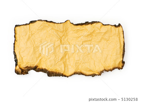 Burnt paper isolated on the white background Burnt paper isolated on the white background 5130258