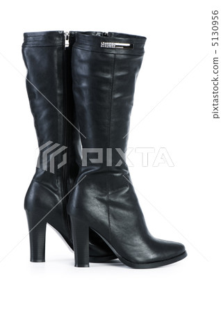 Black boots isolated on the white background 5130956