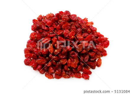 Red raisins isolated on the white background Red raisins isolated on the white background 5131084