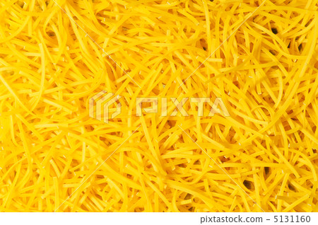 Extreme close up of yellow italian pasta 5131160