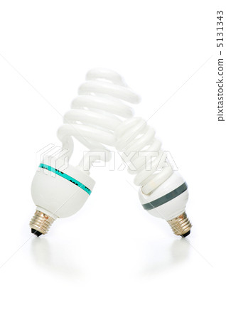 Energy saving lamp isolated on the white background 5131343