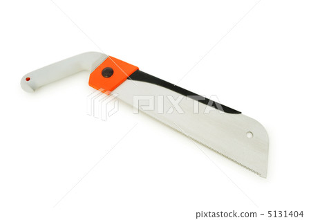 Hand saw isolated on the white background Hand saw isolated on the white background 5131404