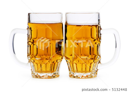 Beer glasses isolated on the white background Beer glasses isolated on the white background 5132448