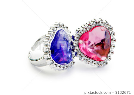Jewellery ring isolated on the white background Jewellery ring isolated on the white background 5132671