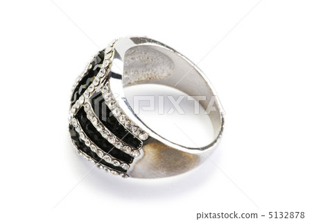 Jewellery ring isolated on the white background Jewellery ring isolated on the white background 5132878