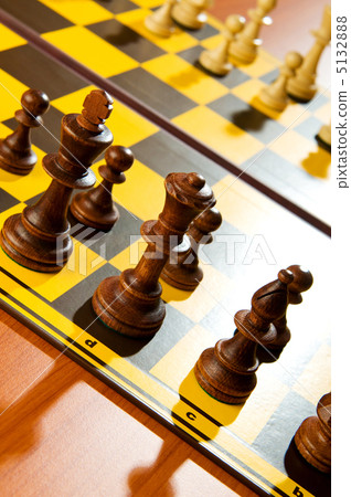 Set of chess figures on the playing board Set of chess figures on the playing board 5132888
