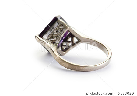 Jewellery ring isolated on the white background 5133029